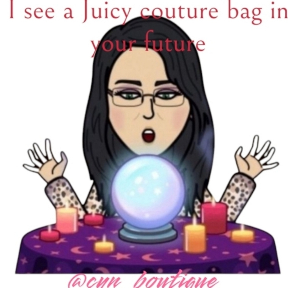 💕Juicy Couture▪️raising star pink Lemondade/ Liquorice terry cloth Bowler Bag - Picture 6 of 6